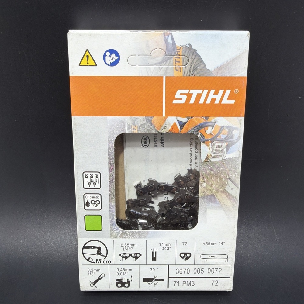 STIHL 71PM3 72 Chainsaw Chain 14in 1/4P .043 Gauge 72DL 36700050072 NEW